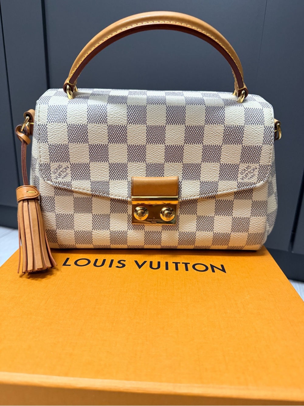 Louis Vuitton Damier Azur Croisette Bag